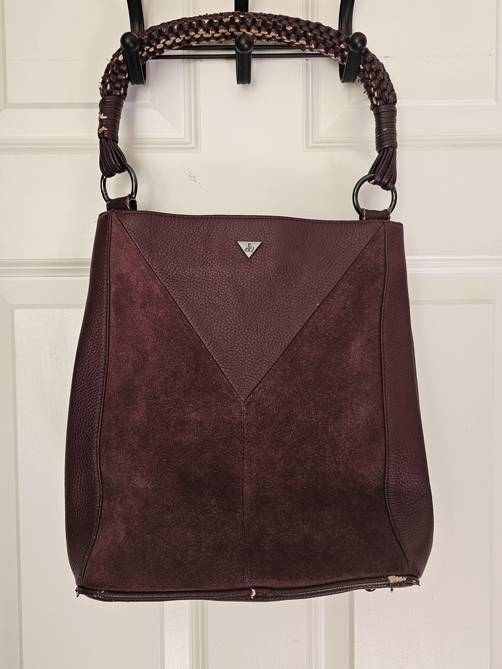 Sam Edelmam Burgundy Bucket Shoulder Bag Tote